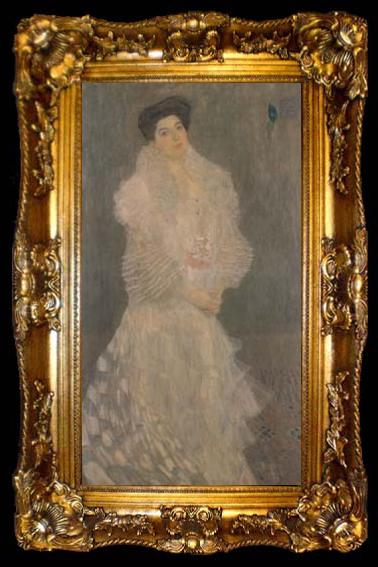 framed  Gustav Klimt Portrait of Hermine Gallia (mk20), ta009-2